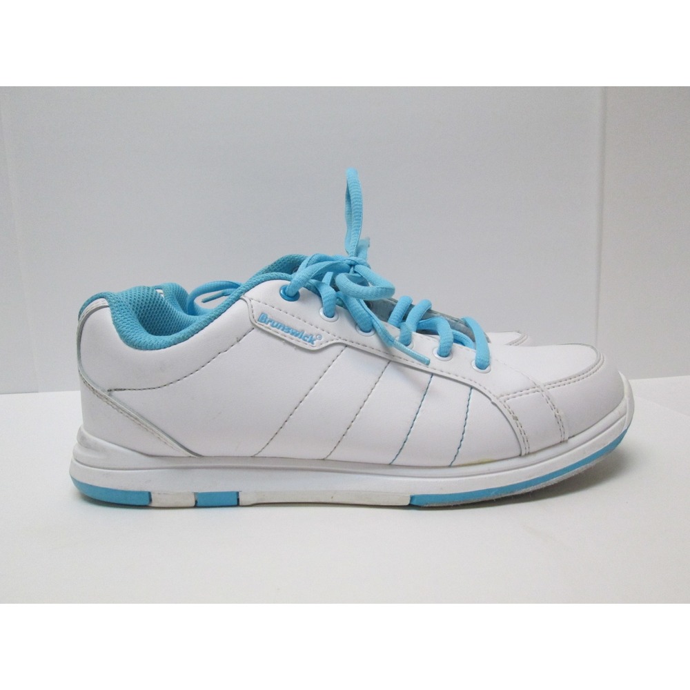 Brunswick KF Satin Bowling Shoes Women's Sneakers Size 8.5 white blue